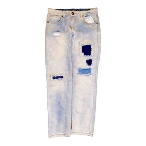 Road Narrows N.Y.C. Boy’s Distressed White Wash Jeans